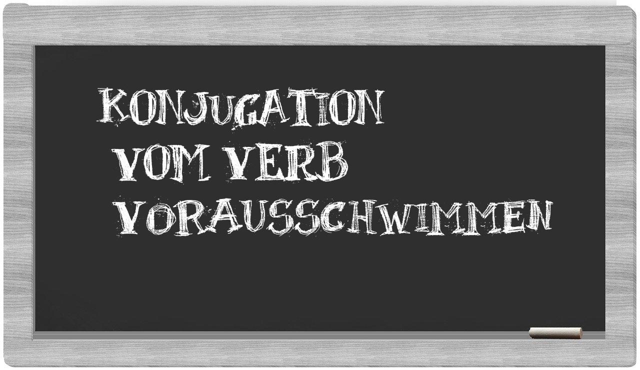 ¿vorausschwimmen en sílabas?