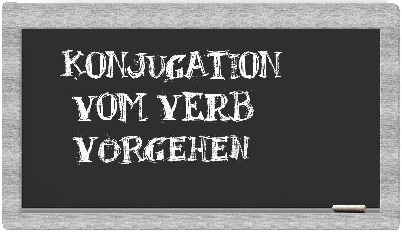 ¿vorgehen en sílabas?