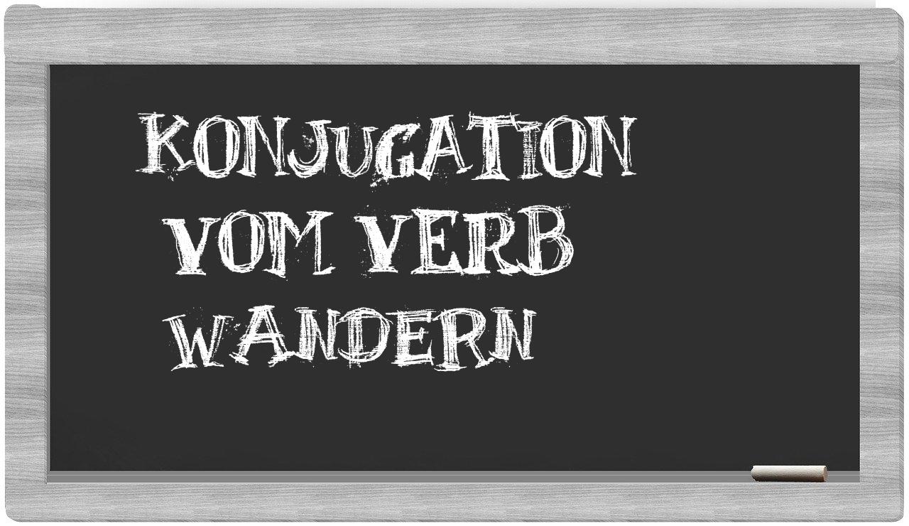 ¿wandern en sílabas?