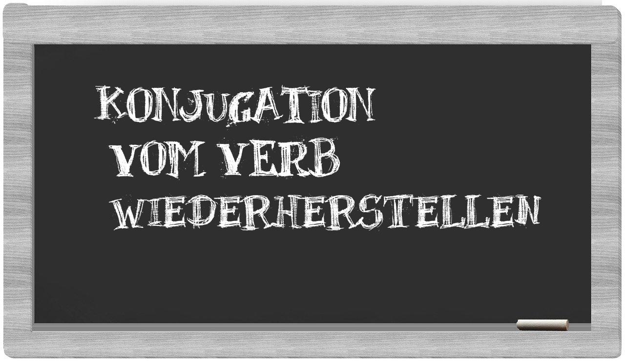 ¿wiederherstellen en sílabas?