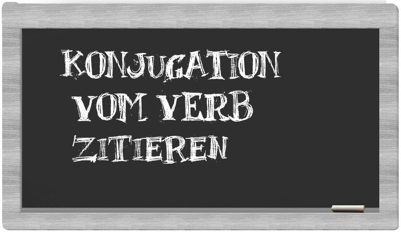 ¿zitieren en sílabas?