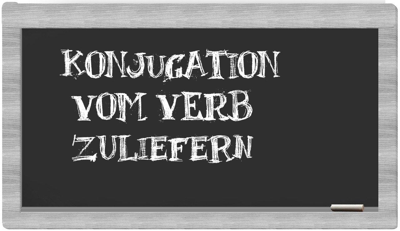 ¿zuliefern en sílabas?