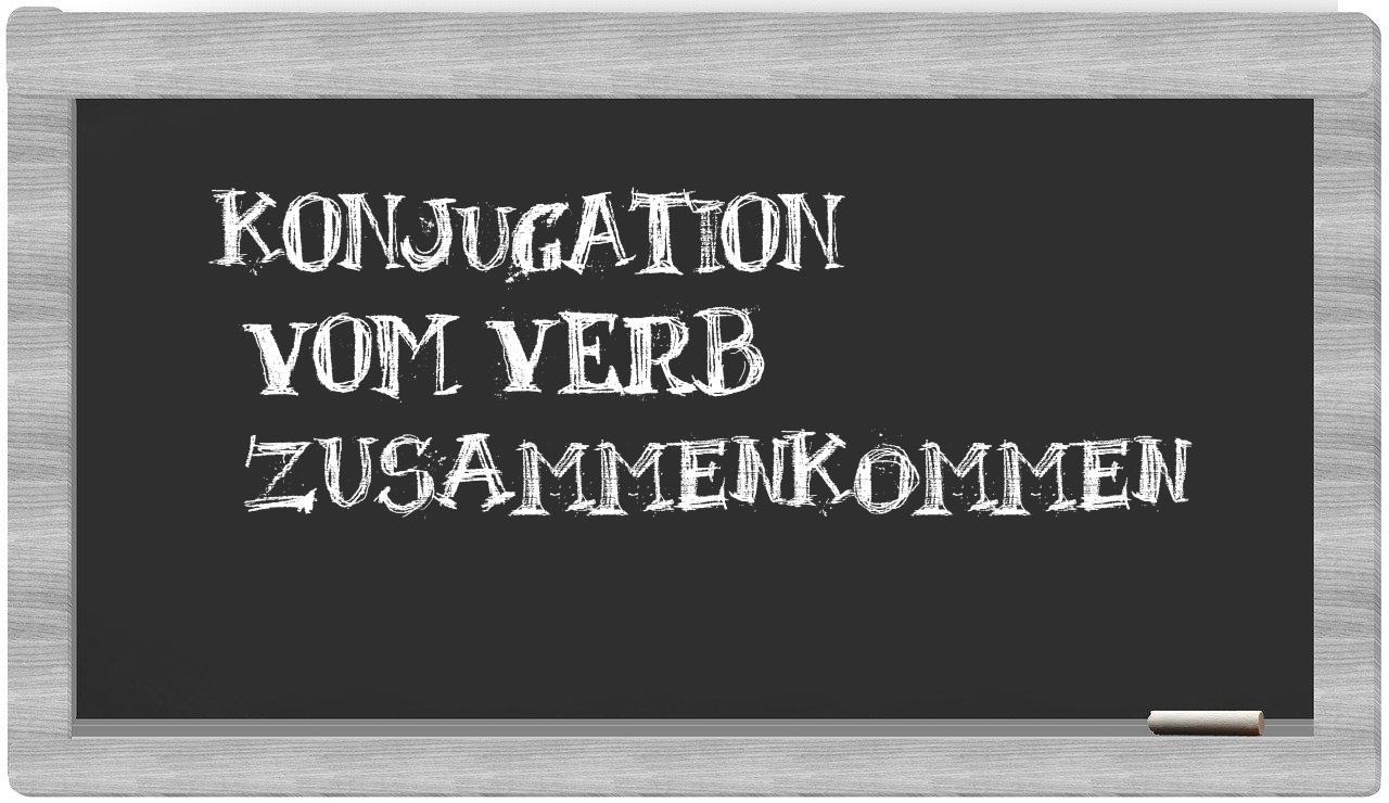 ¿zusammenkommen en sílabas?