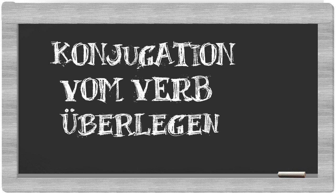¿überlegen en sílabas?